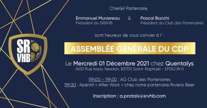 Assemblée Générale du Club des Partenaires