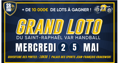 LE GRAND LOTO DU SRVHB : MERCREDI 25 MAI !