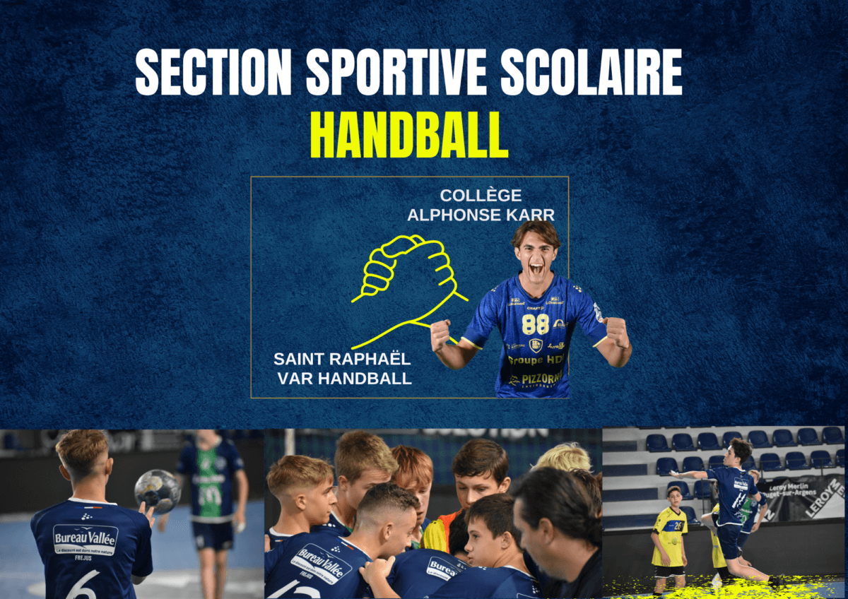 Section scolaire sportive handball saint raphaël Alphonse Karr