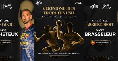 Raphaël Caucheteux et Micke Brasseleur nommés aux Trophées LNH